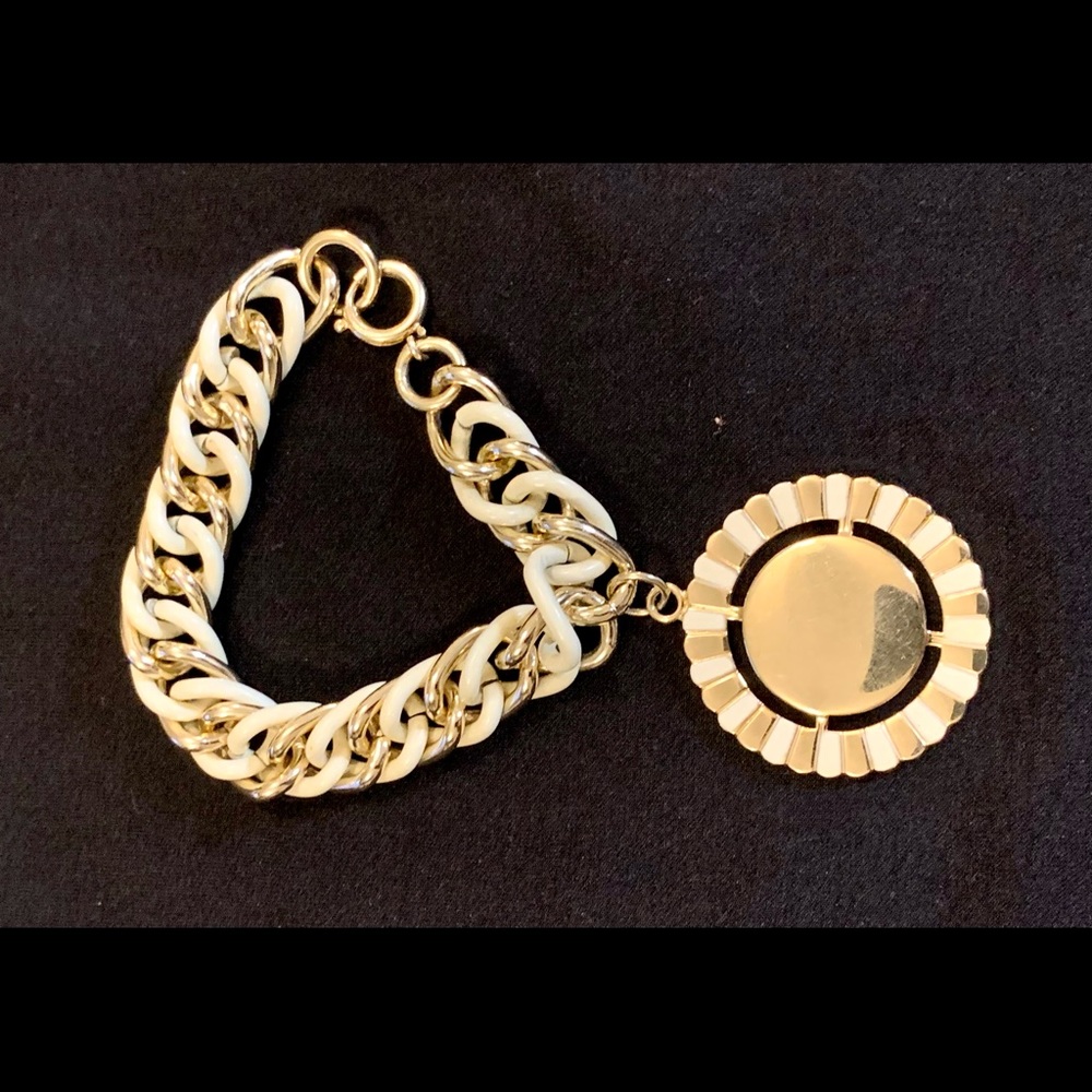 Vintage Gold Tone Charm Bracelet